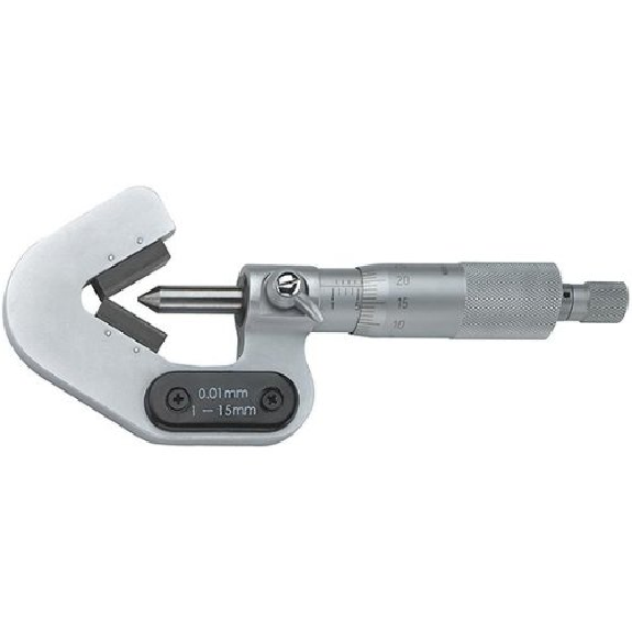 Format pied à coulisse extérieur avec enclume prisme 5-20mm 60 degrés-Leggi tutto