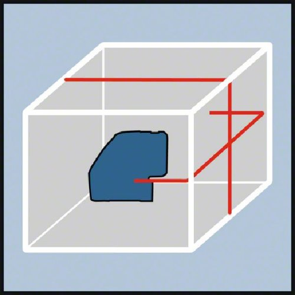 Linienlaser mit Universalhalterung und L-BOXX-Beschreibung lesen