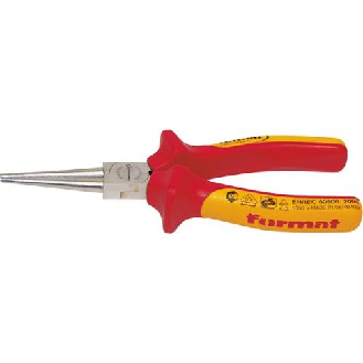 Langbeckzange DIN ISO 5745 160 mm VDE Backen rund-Beschreibung lesen