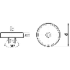 NdFeB-FlachGröße Magnetm.Bohr25 x 7,0 mm NdFeB-FlachGröße Magnetm.Bohr25 x 7,0 mm