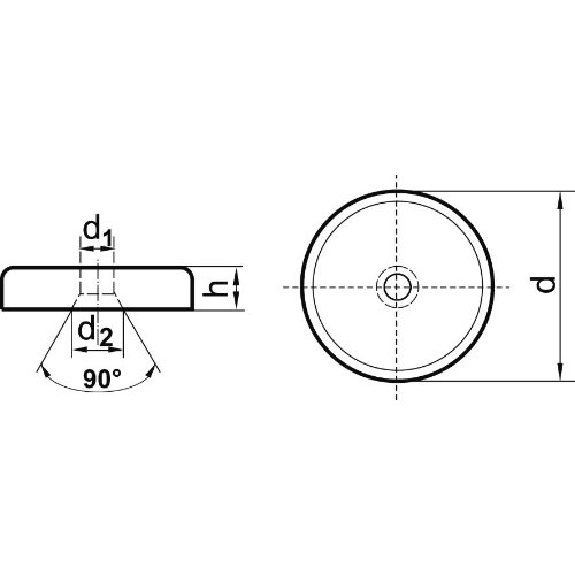 NdFeB-FlachGröße Magnetm.Bohr25 x 7,0 mm NdFeB-FlachGröße Magnetm.Bohr25 x 7,0 mm-Beschreibung lesen