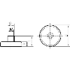 Neodym-Magnet-Flachgreifer mit Gewindebuchse 6 x 4,5 / 11,5mm Neodym-Magnet-Flachgreifer mit Gewindebuchse 6 x 4,5 / 11,5mm