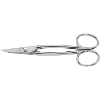 Goldschmiedeschere 180 mm gerade mit 2 Griffaugen vernickelt-Beschreibung lesen