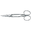 Goldschmiedeschere 180 mm gerade mit 2 Griffaugen vernickelt
