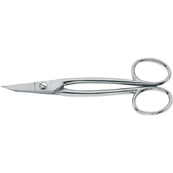 Goldschmiedeschere 180 mm gerade mit 2 Griffaugen vernickelt-Beschreibung lesen