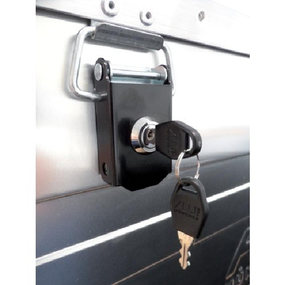 Serrure à cylindre Alutec avec 2 clés, pour coffres en aluminium-Leggi tutto