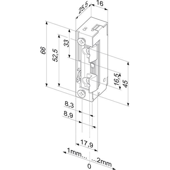 Elektr.Türöffner 118E HZ Profix 2 mech.Entr.-Beschreibung lesen