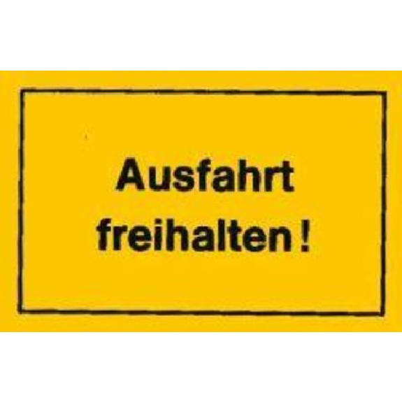Verbotsschilder Ausfahrt freihalten Verbotsschilder Ausfahrt freihalten-Beschreibung lesen