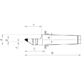 Feste Zentrierspitze DIN 806 MK 4 1/2 HM-Spitze-Beschreibung lesen