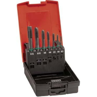 Maschinen Gewindebohrer DIN 371/376 B M3-12 Satz-Beschreibung lesen
