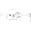 Feste Zentrierspitze DIN 806 MK 2 1/2 HM-Spitze Feste Zentrierspitze DIN 806 MK 2 1/2 HM-Spitze
