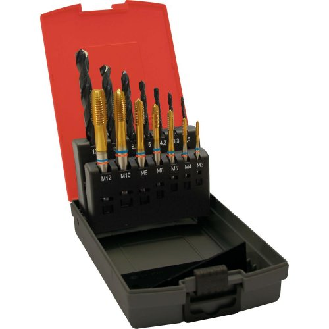 Maschinen Gewindebohrer Satz DIN 371 B TiN FAT3-M12 Tan HSSE-PM DL 6G N-Beschreibung lesen