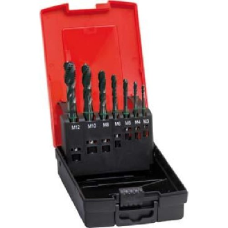 Maschinen Gewindebohrer DIN 371/376 C TiN M3-12 Satz-Beschreibung lesen