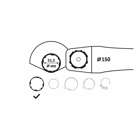 Schutzhaube ohne Deckblech 150 mm passend zu GWS 14-150 CI Schutzhaube ohne Deckblech 150 mm passend zu GWS 14-150 CI-Beschreibung lesen