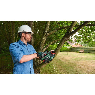 Sierra de cadena de batería UniversalChain 18 + 1 x 2.5 Ah + cargador -  06008B8000-Leer más