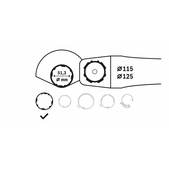 Schutzhaube ohne Deckblech, 115 mm, passend zu GWS 8-115 Schutzhaube ohne Deckblech, 115 mm, passend zu GWS 8-115-Beschreibung lesen
