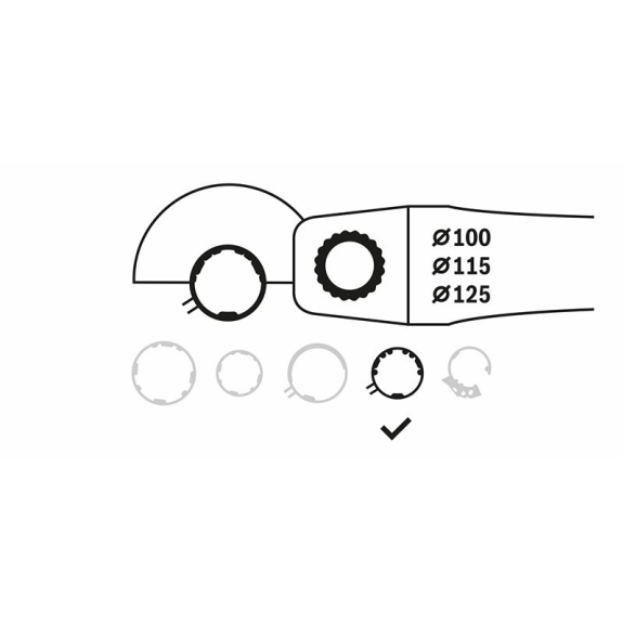Schutzhaube ohne Deckblech zum Schleifen, 100 mm Schutzhaube ohne Deckblech zum Schleifen, 100 mm-Beschreibung lesen