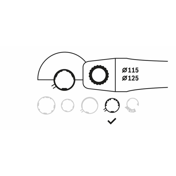 Schutzhaube mit Deckblech, 115 mm, passend zu GWS 5-115 Schutzhaube mit Deckblech, 115 mm, passend zu GWS 5-115-Beschreibung lesen