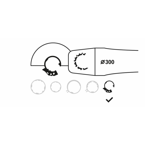 Schutzhaube mit Deckblech, 300 mm, mit Codierung Schutzhaube mit Deckblech, 300 mm, mit Codierung-Beschreibung lesen