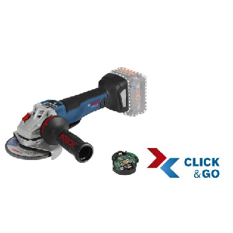 Akku-Winkelschleifer GWS 18V-10 PSC, Solo Version, GCY 30-4, L-BOXX-Beschreibung lesen