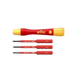 Wiha Feinschraubendreher Set PicoFinish slimVario electric 4-tlg. mit slimBits-Beschreibung lesen