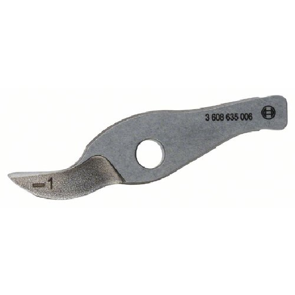 Couteau droit jusqu'à 1,0 mm, pour ciseaux à refendre Bosch GSZ 160 Professional-Lire la description
