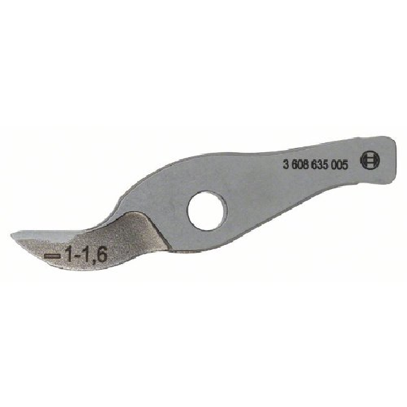 Couteau droit jusqu'à 1,6 mm, pour ciseaux à rainurer Bosch GSZ 160 Professional-Lire la description