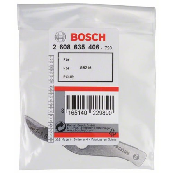 Messer gerade bis 1,6 mm, für Bosch-Schlitzschere GSZ 160 Professional-Beschreibung lesen
