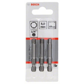 Schrauberbit Extra-Hart, HEX 5, 49 mm, 3er-Pack-Beschreibung lesen