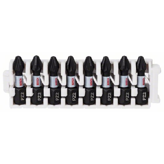 Schrauberbit-Set Impact Control, 8-teilig, PZ2, 25 mm Schrauberbit-Set Impact Control, 8-teilig, PZ2, 25 mm-Beschreibung lesen