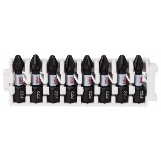 Schrauberbit-Set Impact Control, 8-teilig, PZ2, 25 mm-Beschreibung lesen