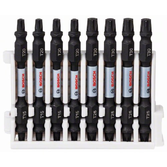 Doppelklingen Schrauberbit-Set Impact Control, 8-teilig, T15-20 / T25-30, 65 mm-Beschreibung lesen