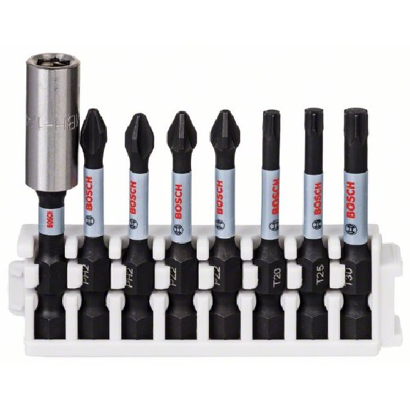 Schrauberbit-Set Impact Control, 8-teilig, PH2/PZ2/T20-T30, 50 mm, Standard-Beschreibung lesen
