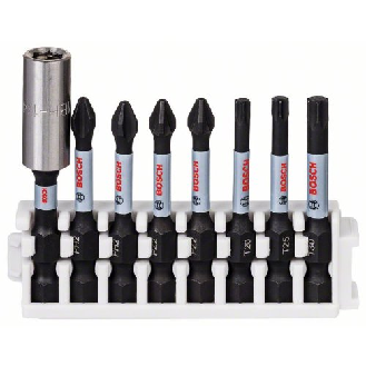 Schrauberbit-Set Impact Control, 8-teilig, PH2/PZ2/T20-T30, 50 mm, Standard-Beschreibung lesen