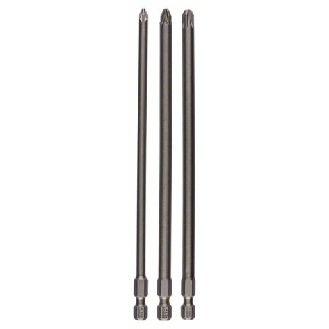Schrauberbit-Set Extra-Hart, 3-teilig, PZ1, PZ2, PZ3, 152 mm-Beschreibung lesen