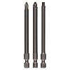 Schrauberbit-Set Extra-Hart, 3-teilig, PH2, PZ2, T25, 89 mm