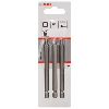 Schrauberbit Extra-Hart, R3, 89 mm, 3er-Pack
