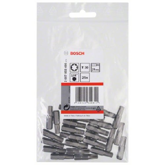 Schrauberbit Extra-Hart, T30, 25 mm, 25er-Pack-Beschreibung lesen