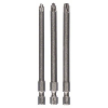 Schrauberbit-Set Extra-Hart, 3-teilig, PZ1, PZ2, PZ3, 89 mm Schrauberbit-Set Extra-Hart, 3-teilig, PZ1, PZ2, PZ3, 89 mm