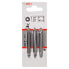 Doppelklingenbit-Set, 3-teilig, PZ1, PZ1, PZ2, PZ2, PZ3, PZ3, 60 mm Doppelklingenbit-Set, 3-teilig, PZ1, PZ1, PZ2, PZ2, PZ3, PZ3, 60 mm