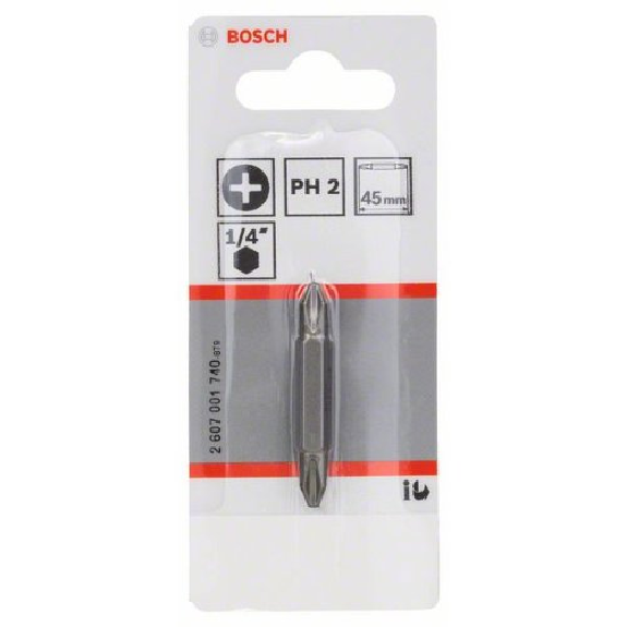 Doppelklingenbit, PH2, PH2, 45 mm Doppelklingenbit, PH2, PH2, 45 mm-Beschreibung lesen