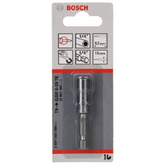 Universalhalter, 1/4", 57 mm, 11 mm, (in Verbindung mit Tiefenanschlag T9)-Beschreibung lesen