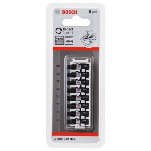 Impact Control Schrauberbitpack, 8-teilig, mit T30, 25 mm-Beschreibung lesen