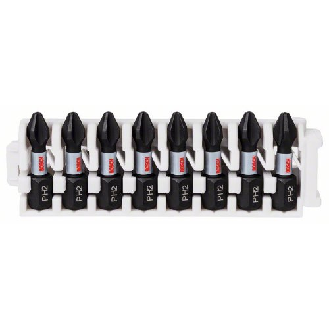 Schrauberbit-Set Impact Control, 8-teilig, PH2, 25 mm-Beschreibung lesen