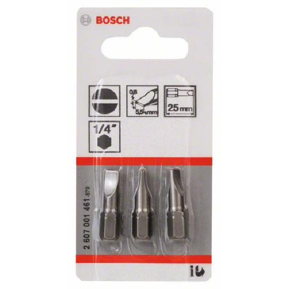 Schrauberbit Extra-Hart, S 0,8 x 5,5, 25 mm, 3er-Pack Schrauberbit Extra-Hart, S 0,8 x 5,5, 25 mm, 3er-Pack-Beschreibung lesen