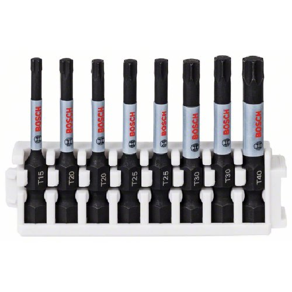 Jeu d'embouts de tournevis Impact Control, 8 pièces, T15-T40, 50 mm-Leggi tutto