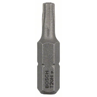 Security-Torx-Schrauberbit Extra-Hart, T20H, 25 mm, 2er-Pack-Beschreibung lesen