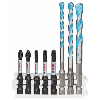 Impact Control Schrauberbitpack, 8-teilig, gemischt mit Mehrzweckbohrer