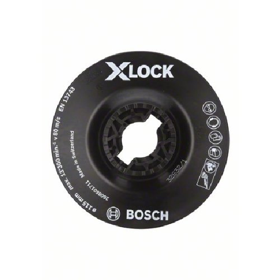 Plaque d'appui X-LOCK 115 mm souple 115 mm, 13 300 tr/min-Leggi tutto