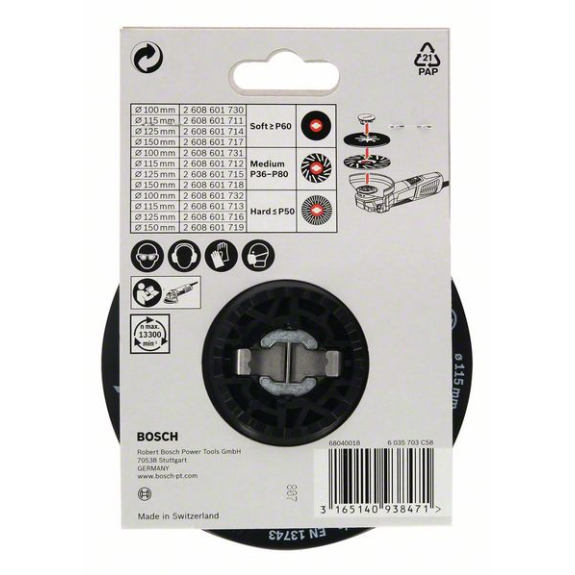 X-LOCK Stützteller 115 mm weich 115 mm, 13.300 U/min-Beschreibung lesen